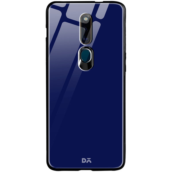 

DailyObjects Navy Blue Glass Case Cover For Oppo F11 Pro