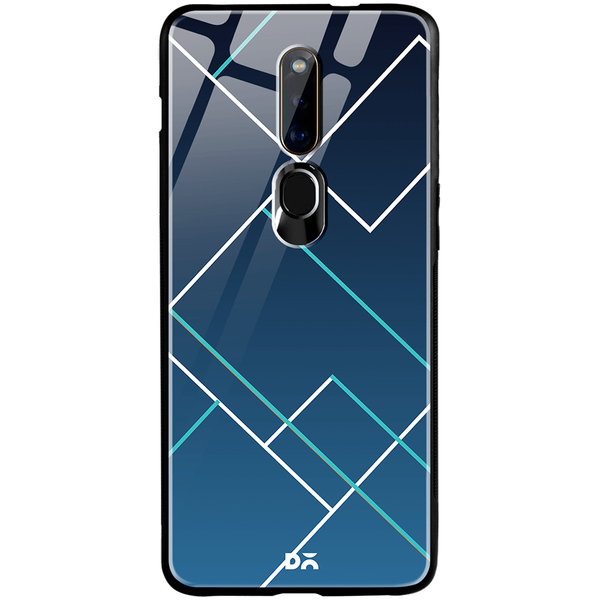 

DailyObjects Nebula Tech Lines Glass Case Cover For Oppo F11 Pro