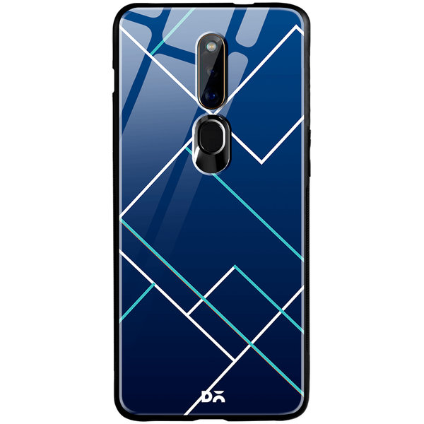 

DailyObjects Nightfall Tach Lines Glass Case Cover For Oppo F11 Pro