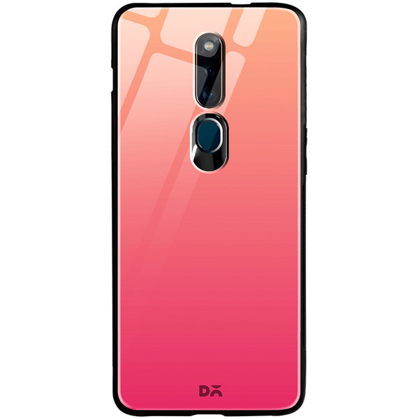 

DailyObjects Pink Carnation Gradient Glass Case Cover For Oppo F11 Pro