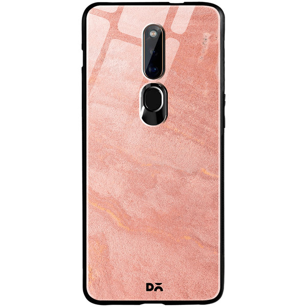 

DailyObjects Pink Marble Sand Glass Case Cover For Oppo F11 Pro