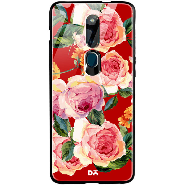 

DailyObjects Pink Valley Glass Case Cover For Oppo F11 Pro
