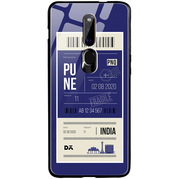 

DailyObjects Pune City Tag Glass Case Cover For Oppo F11 Pro
