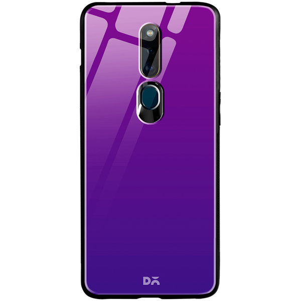 

DailyObjects Purple Bloom Gradient Glass Case Cover For Oppo F11 Pro