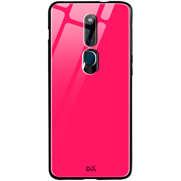 

DailyObjects Red Magenta Glass Case Cover For Oppo F11 Pro