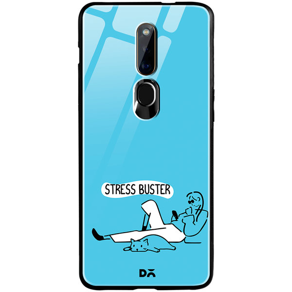

DailyObjects Stress Buster Glass Case Cover For Oppo F11 Pro