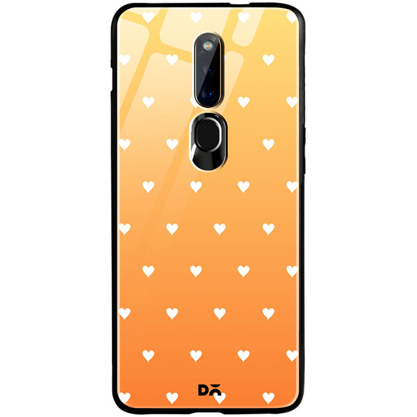 

DailyObjects Summer Hearts Glass Case Cover For Oppo F11 Pro