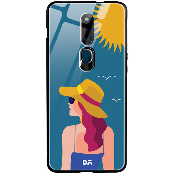 

DailyObjects Sun Tan Glass Case Cover For Oppo F11 Pro