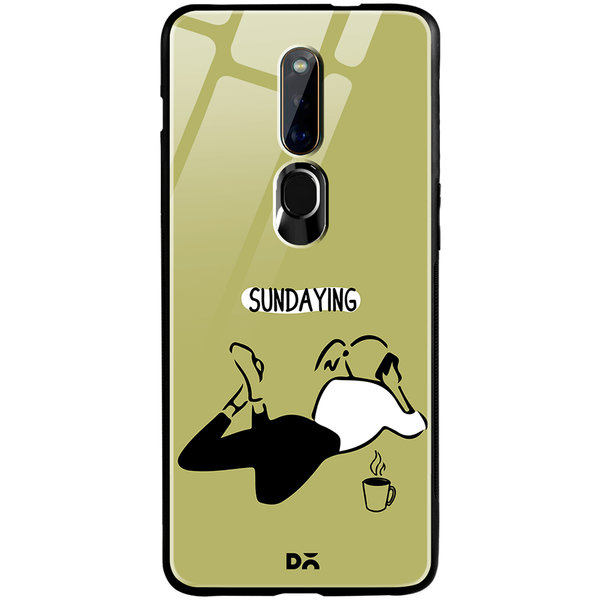 

DailyObjects Sundaying Glass Case Cover For Oppo F11 Pro