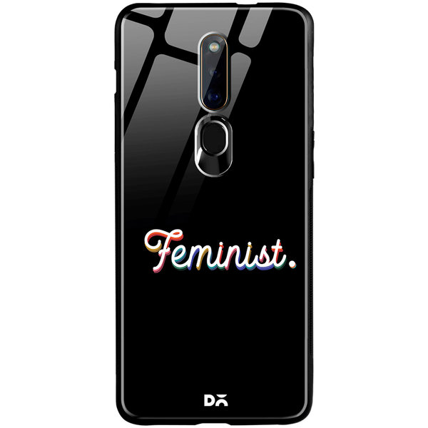 

DailyObjects The Feminist Glass Case Cover For Oppo F11 Pro