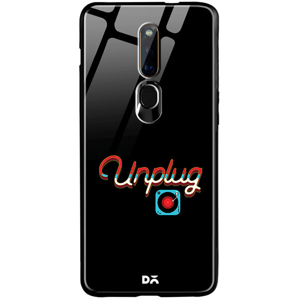 

DailyObjects Unplug Tunes Glass Case Cover For Oppo F11 Pro