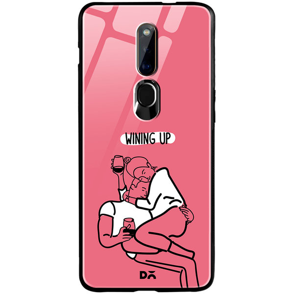 

DailyObjects Wining Up Glass Case Cover For Oppo F11 Pro