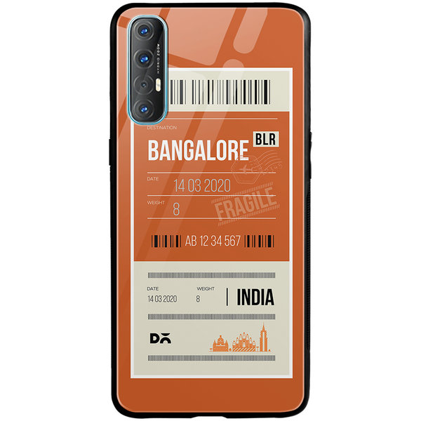 

DailyObjects Bangalore City Tag Glass Case Cover For Oppo Reno 3 Pro