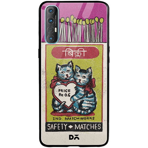

DailyObjects Billi Matchbox Glass Case Cover For Oppo Reno 3 Pro