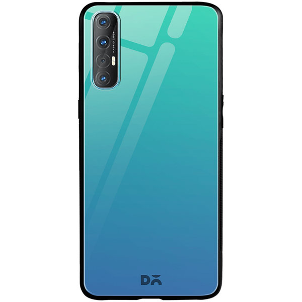 

DailyObjects Blue Ocean Gradient Glass Case Cover For Oppo Reno 3 Pro
