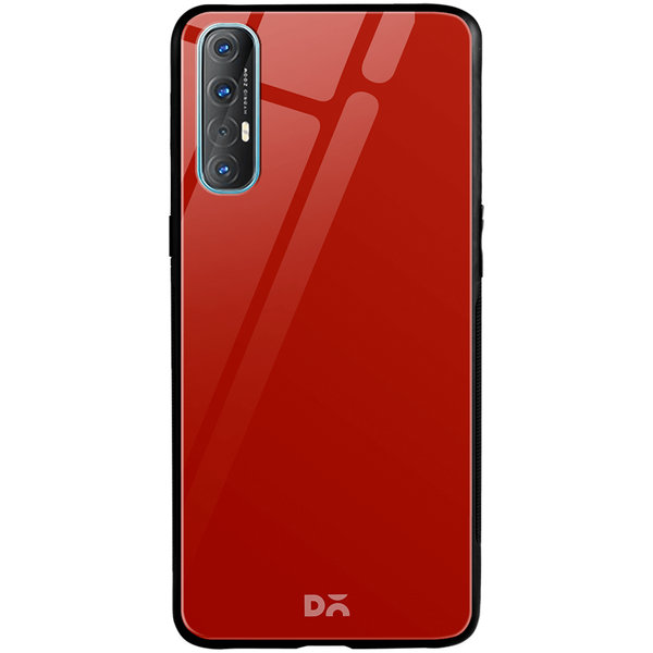 

DailyObjects Bright Red Glass Case Cover For Oppo Reno 3 Pro
