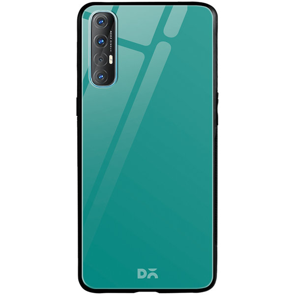 

DailyObjects Bright Teal Glass Case Cover For Oppo Reno 3 Pro