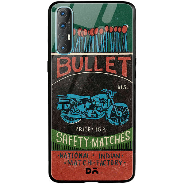 

DailyObjects Bullet Matchbox Glass Case Cover For Oppo Reno 3 Pro
