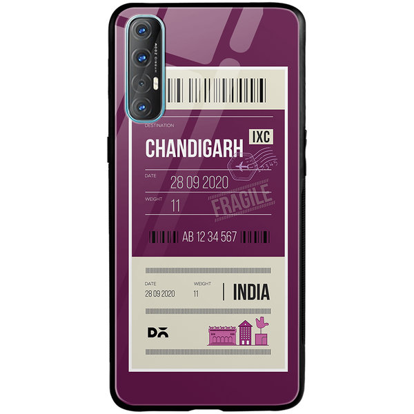 

DailyObjects Chandigarh City Tag Glass Case Cover For Oppo Reno 3 Pro