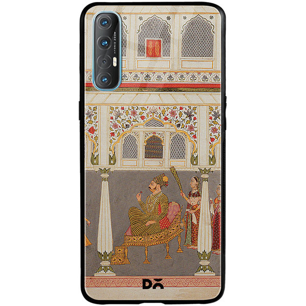

DailyObjects Durbar Glass Case Cover For Oppo Reno 3 Pro