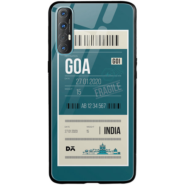 

DailyObjects Goa City Tag Glass Case Cover For Oppo Reno 3 Pro
