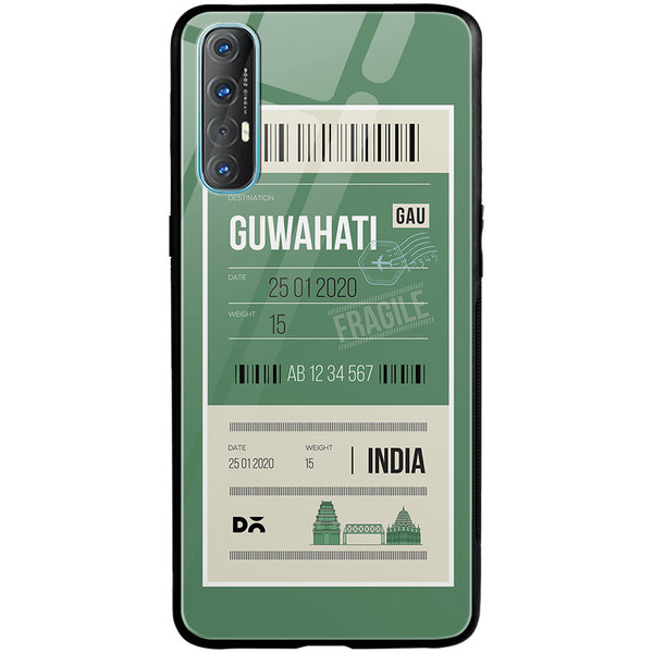 

DailyObjects Guwahati City Tag Glass Case Cover For Oppo Reno 3 Pro