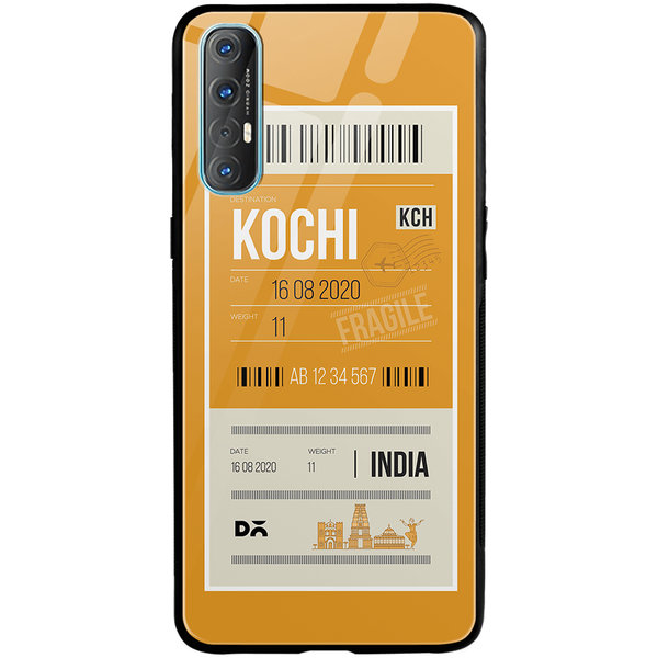 

DailyObjects Kochi City Tag Glass Case Cover For Oppo Reno 3 Pro