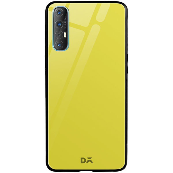 

DailyObjects Lemon Yellow Glass Case Cover For Oppo Reno 3 Pro