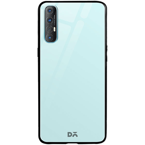 

DailyObjects Light Blue Glass Case Cover For Oppo Reno 3 Pro