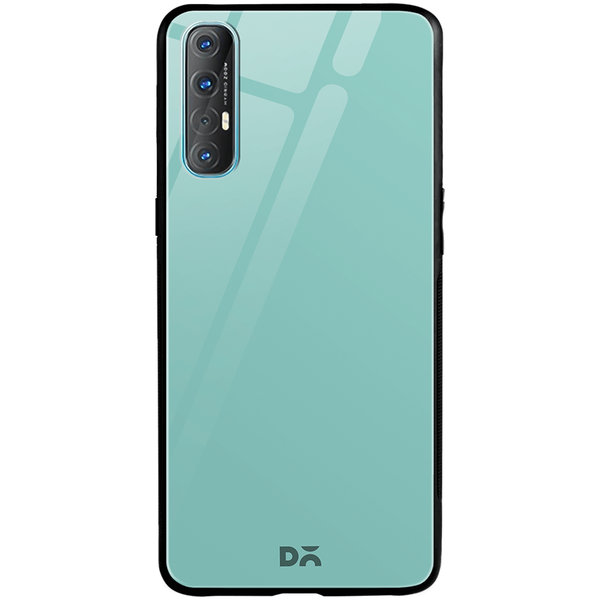 

DailyObjects Light Turquoise Glass Case Cover For Oppo Reno 3 Pro