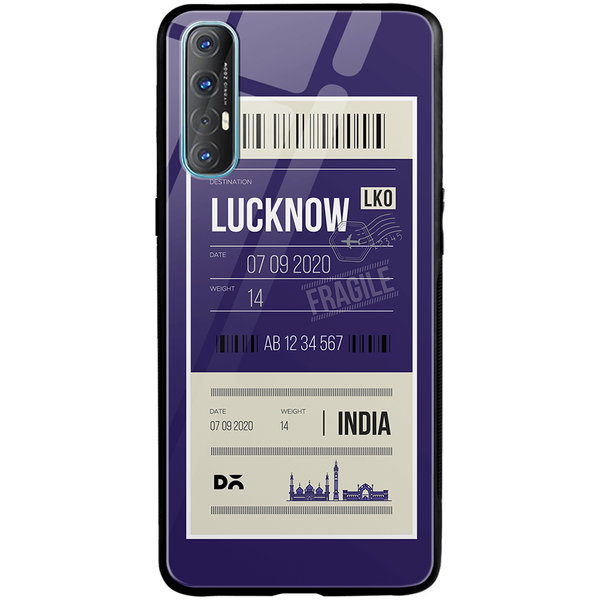 

DailyObjects Lucknow City Tag Glass Case Cover For Oppo Reno 3 Pro