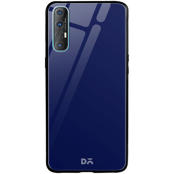 

DailyObjects Navy Blue Glass Case Cover For Oppo Reno 3 Pro