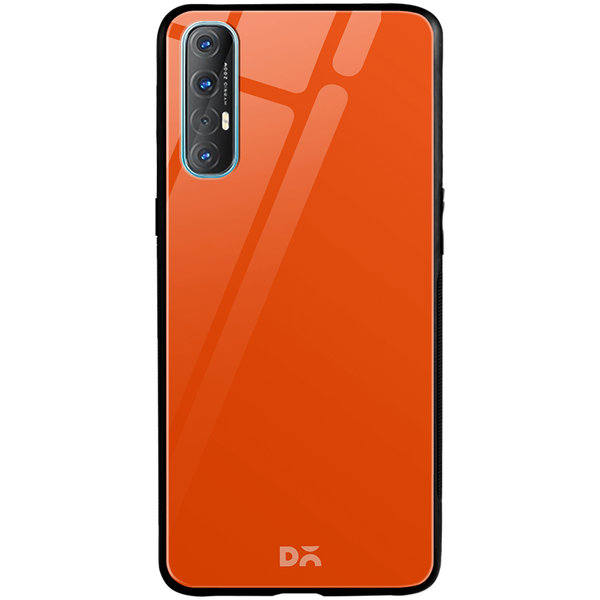 

DailyObjects Orange Fire Glass Case Cover For Oppo Reno 3 Pro