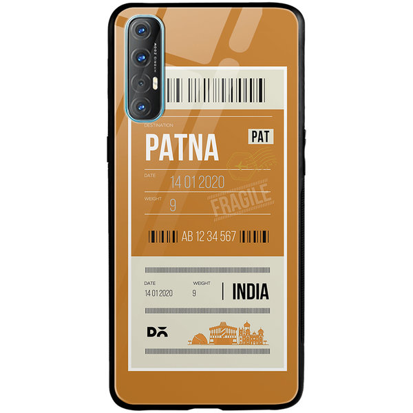 

DailyObjects Patna City Tag Glass Case Cover For Oppo Reno 3 Pro