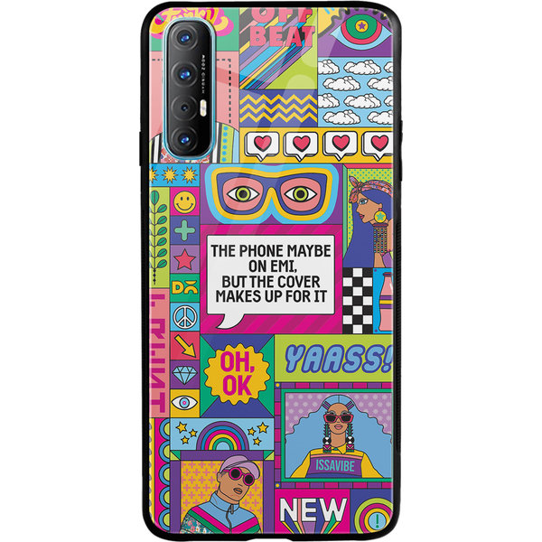 

DailyObjects Phone on EMI Glass Case Cover For Oppo Reno 3 Pro