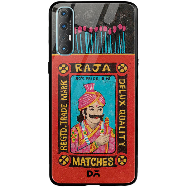 

DailyObjects Raja Matchbox Glass Case Cover For Oppo Reno 3 Pro