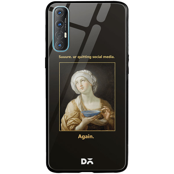 

DailyObjects Social Media Glass Case Cover For Oppo Reno 3 Pro