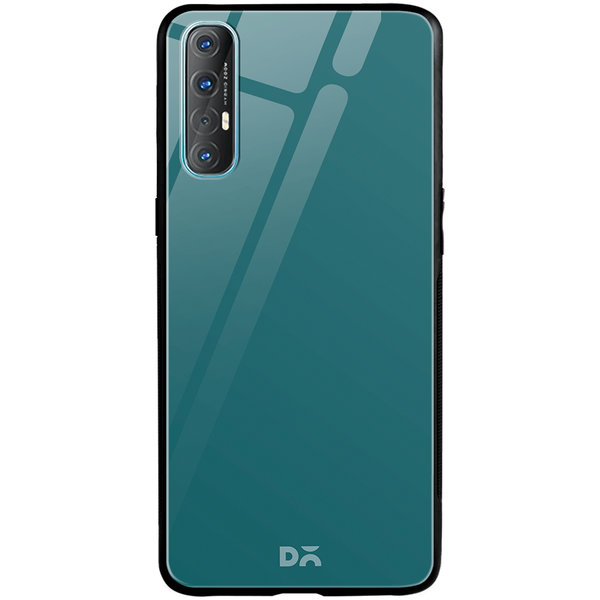

DailyObjects Teal Blue Glass Case Cover For Oppo Reno 3 Pro