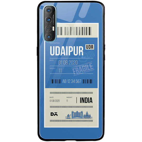 

DailyObjects Udaipur City Tag Glass Case Cover For Oppo Reno 3 Pro
