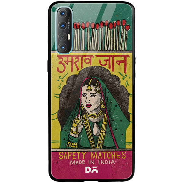 

DailyObjects Umrao Jaan Matchbox Glass Case Cover For Oppo Reno 3 Pro