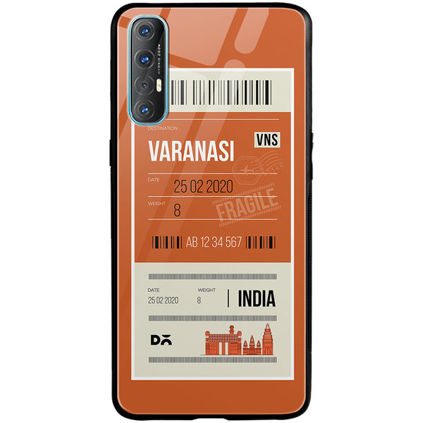 

DailyObjects Varanasi City Tag Glass Case Cover For Oppo Reno 3 Pro