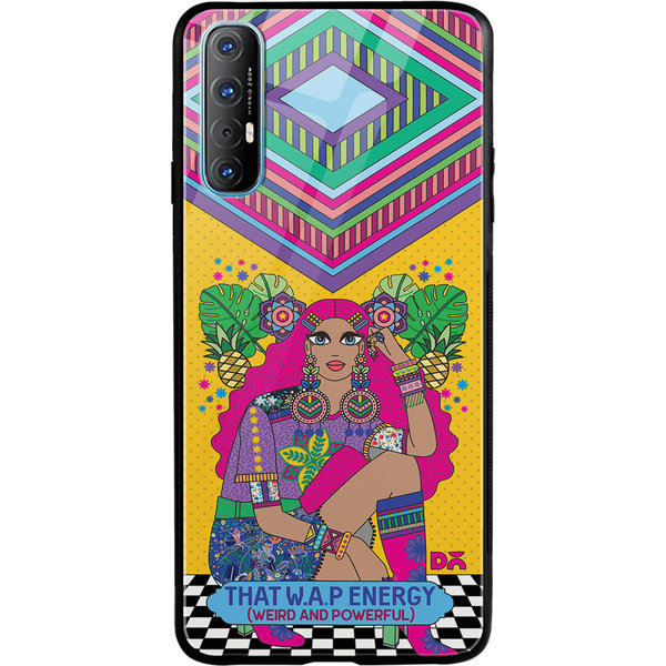 

DailyObjects Weird & Powerful Glass Case Cover For Oppo Reno 3 Pro