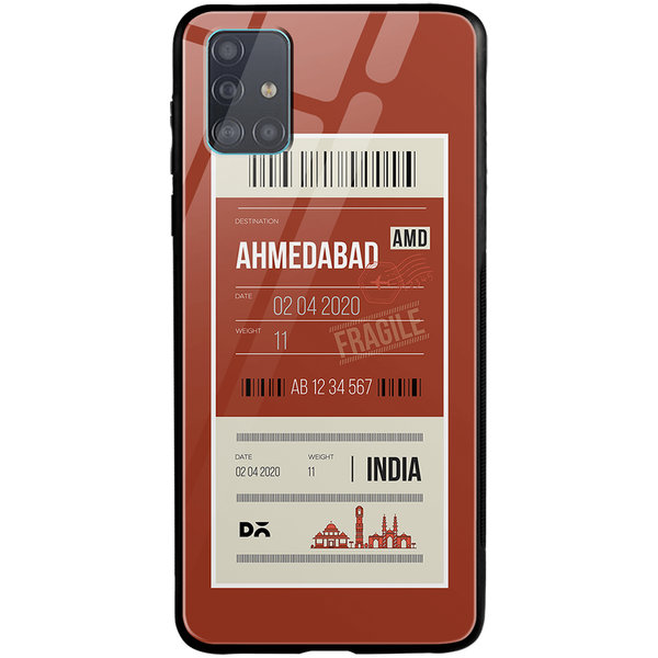 

DailyObjects Ahmedabad City Tag Glass Case Cover For Samsung Galaxy A51