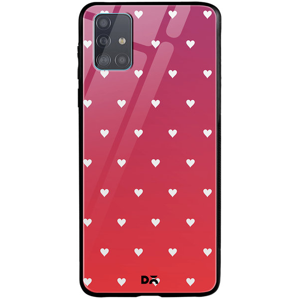 

DailyObjects Berry Hearts Glass Case Cover For Samsung Galaxy A51
