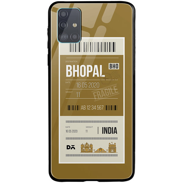 

DailyObjects Bhopal City Tag Glass Case Cover For Samsung Galaxy A51