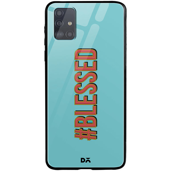 

DailyObjects Blessed Blue Glass Case Cover For Samsung Galaxy A51