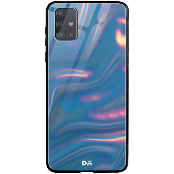 

DailyObjects Blue Holo Satin Glass Case Cover For Samsung Galaxy A51