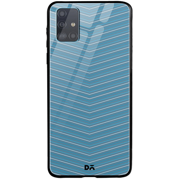

DailyObjects Blueberry Broken Twills Glass Case Cover For Samsung Galaxy A51