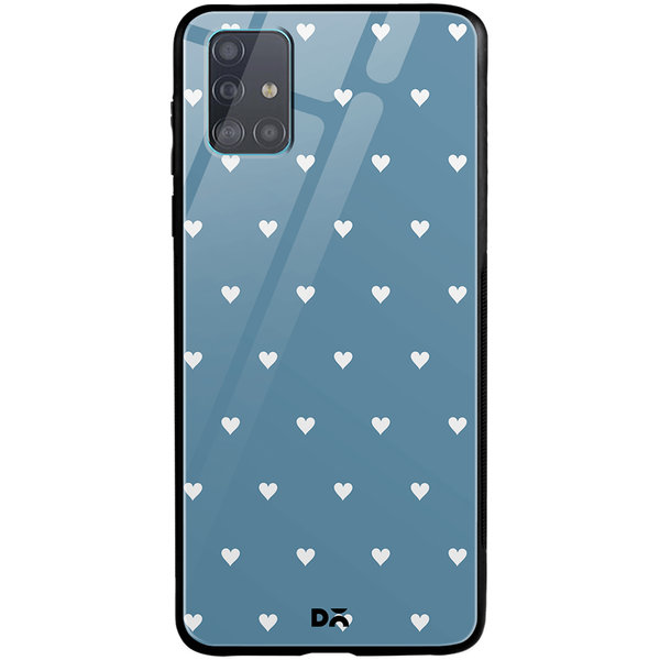 

DailyObjects Blueberry Hearts Glass Case Cover For Samsung Galaxy A51