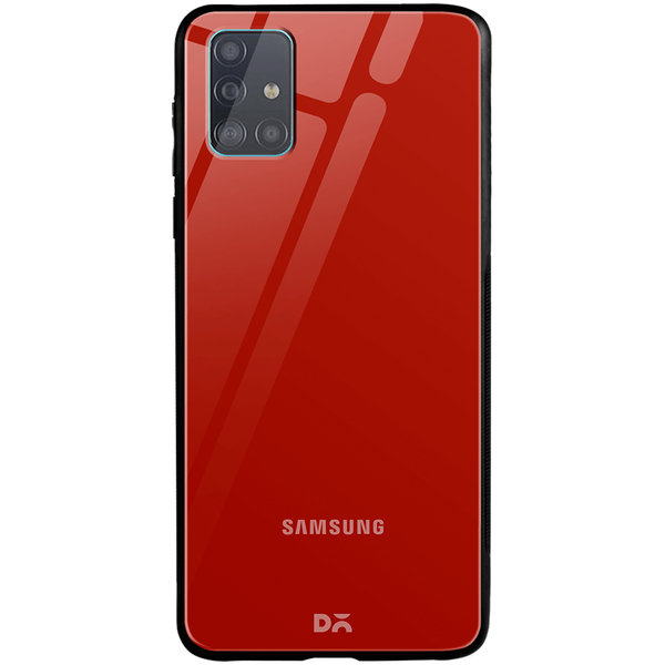 

DailyObjects Bright Red Glass Case Cover For Samsung Galaxy A51